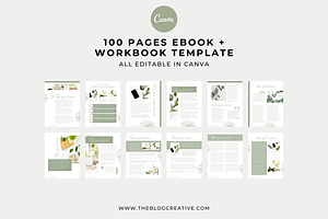 Aurora, Workbook Canva Template