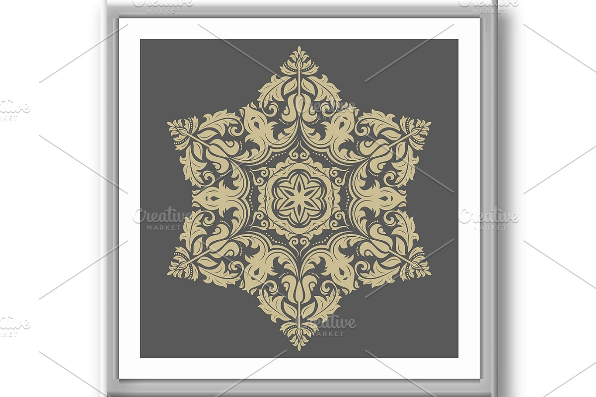 Damask Vector Orient Pattern, a Decorative Illustration by FineArtStudio (Photo 2 of 3)