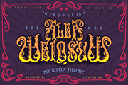 Alea Weiqsaw + Extras, a Blackletter Font by Sitintahitam (Thumbnail 1 of 8)
