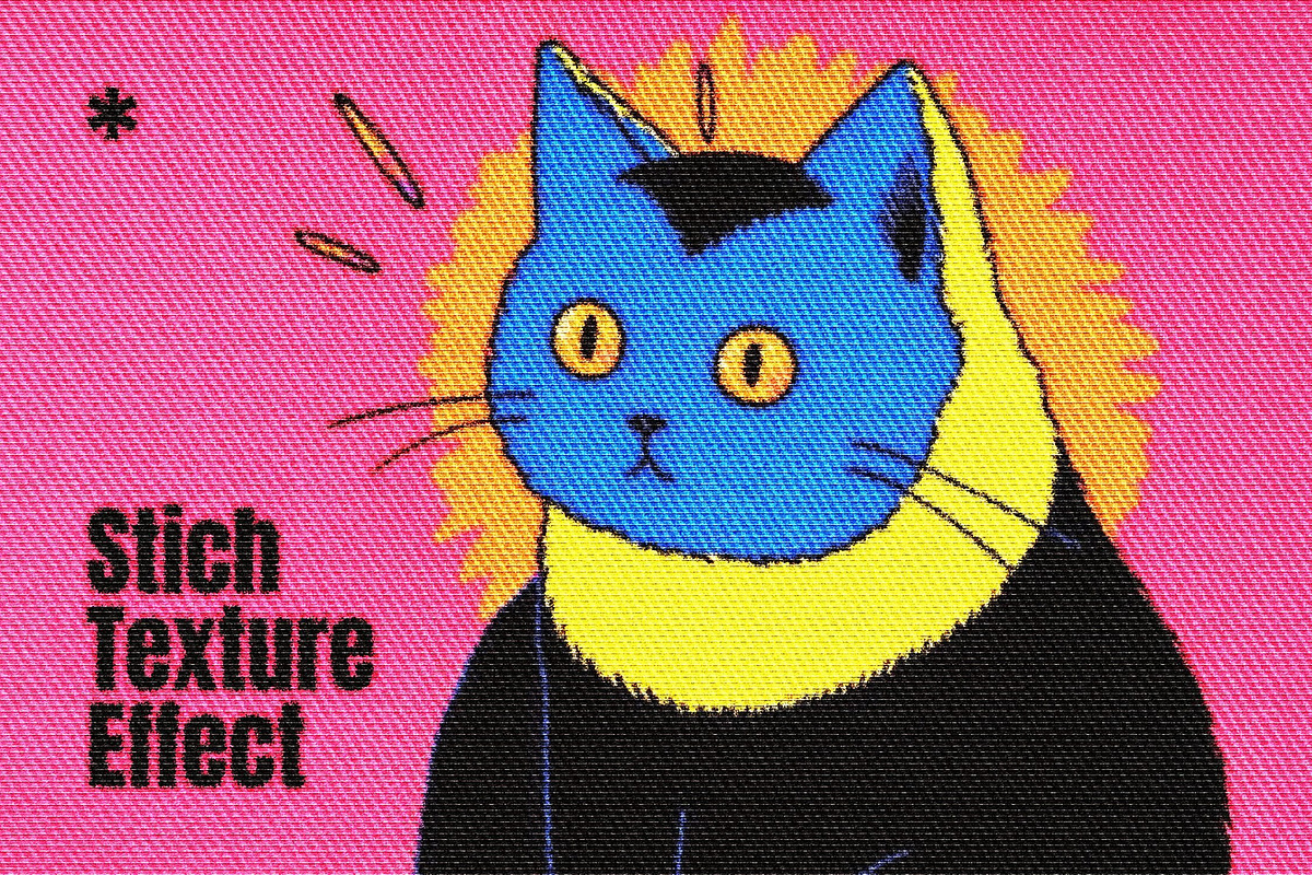 Embroidery Stitch Texture Effect, a Layer Style Add-On by Design Squad