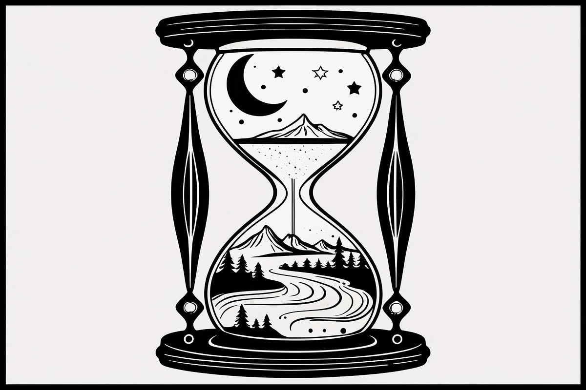 Timeless Nature Hourglass Set, an Illustration by Creativeshirt (Photo 7 of 7)