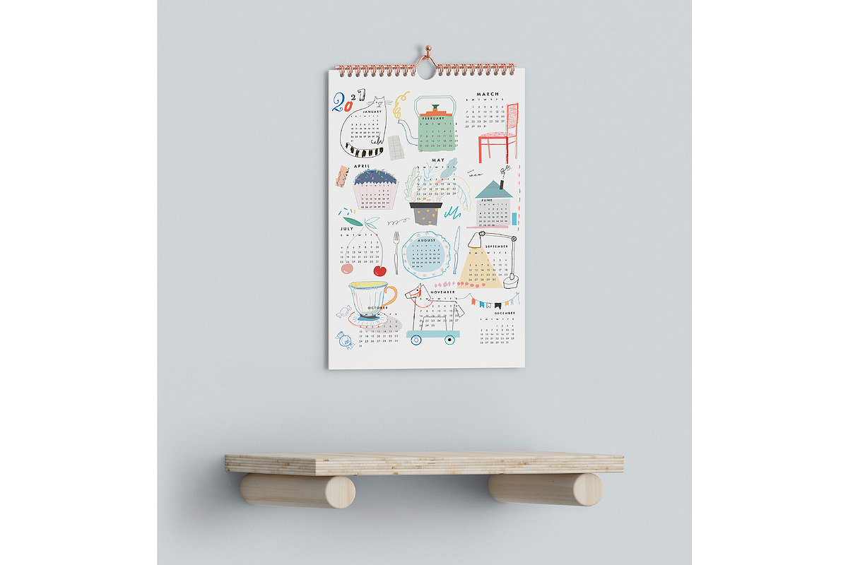 CALENDARS 2021, a Decorative Illustration by Lera Efremova (Photo 6 of 7)