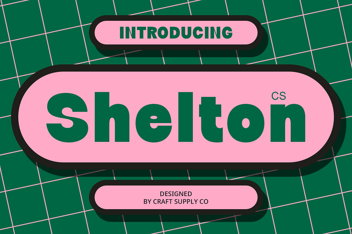 CS Shelton – Bold Font, a Sans Serif Font by Craft Supply Co. (Photo 1 of 8)