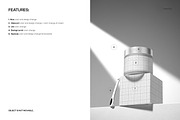 Cream Jar with Spatula Mockup, a Packaging Mockup by creatsy5 (Thumbnail 3 of 5)