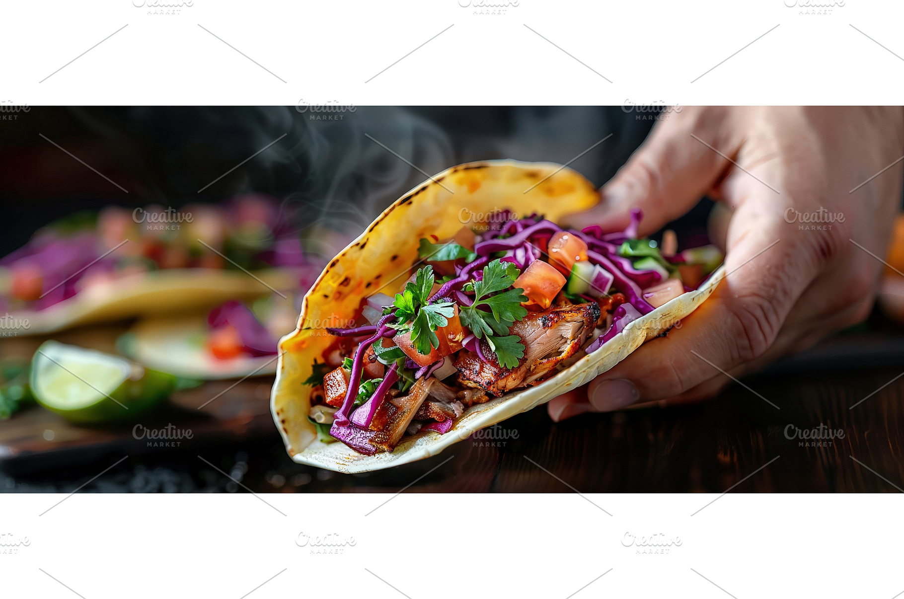 Spicy Pork Taco Closeup, a Food & Drink Photo by piter.goskov