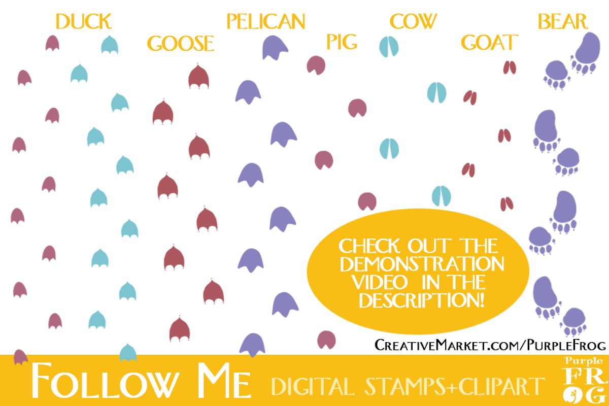 Follow Me - digital stamps / brushes, an Icon by Purple Frog (Photo 4 of 5)