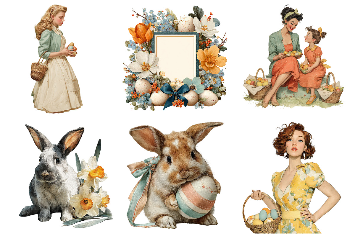 Easter Garden Clipart, an Illustration by DreamArtGraphic (Photo 3 of 4)