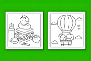 Veggie Life Bold and Easy Coloring, a Decorative Illustration by Design Station (Thumbnail 3 of 3)