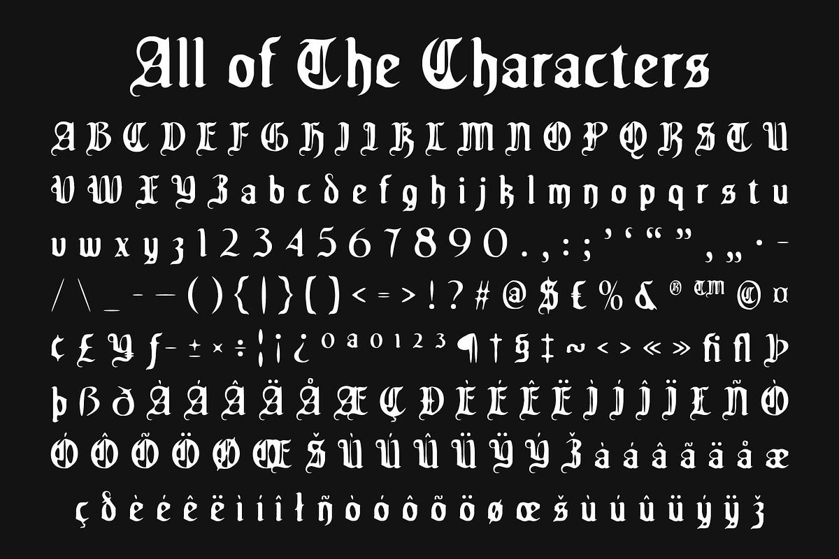 CS Aither Drawn, a Blackletter Font by Craft Supply Co. (Photo 8 of 8)