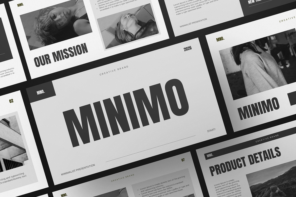 Minimo Minimal Template, a Presentation Template by Portocraft (Photo 1 of 9)