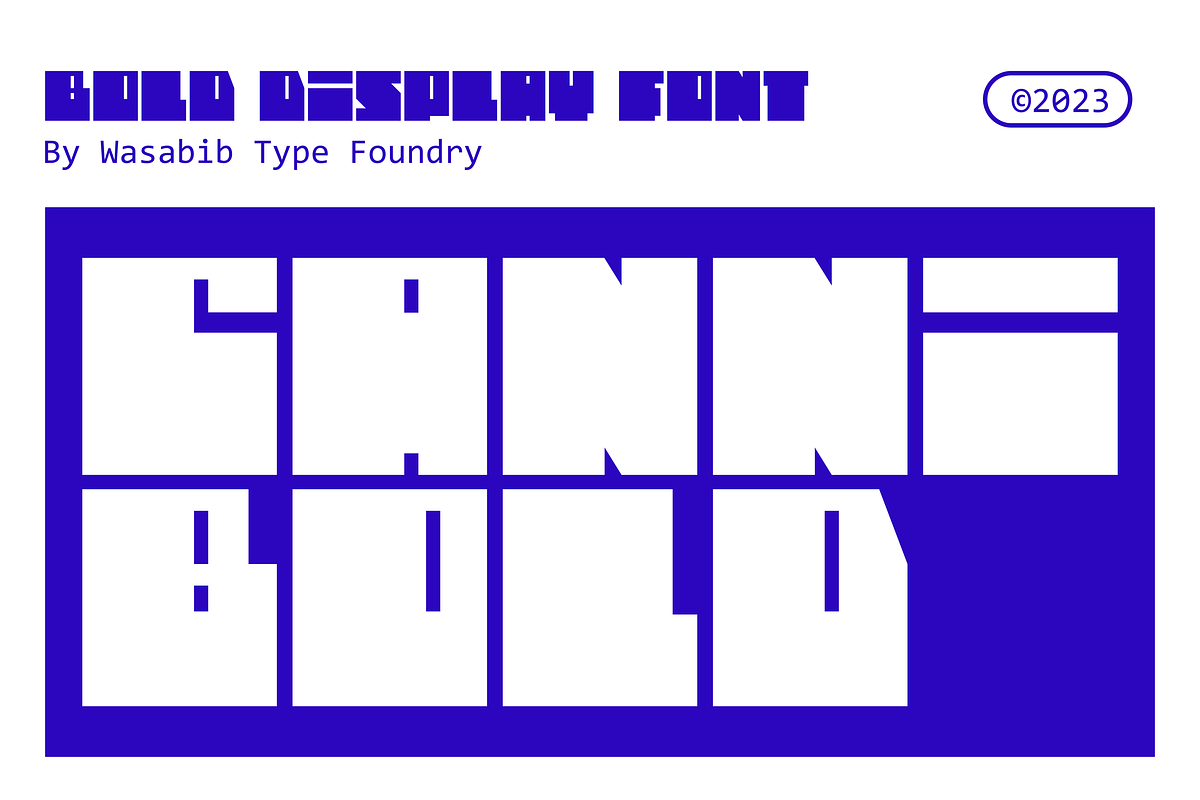 Cannibold, a Symbol Font by Wasabib Studio (Photo 2 of 10)