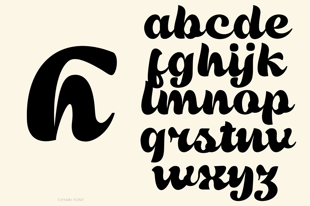 Chyari Script, a Script Font by madeDeduk (Photo 6 of 8)