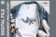 Dolphin Illustration Bundle, 22 PNG, an Animal Illustration by Enliven Designs (Thumbnail 4 of 8)