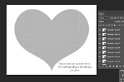 Heart Shape Photo Collage, a Poster Template by AIW SOLUTIONS (Thumbnail 3 of 7)