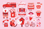 Saint Valentine's Day. Vector set., a Seasonal Illustration by Renberrry.Store (Thumbnail 2 of 12)