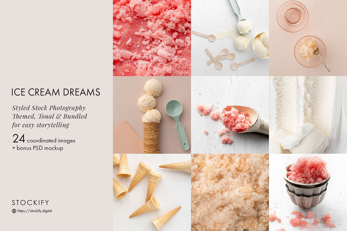 Ice Cream Summer Vibe Photo Bundle, a Food & Drink Photo by Stockify (Photo 1 of 6)