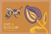 Hive & Blossom Vector Pack, a Graphic by Melissa Rothman Studios (Thumbnail 3 of 3)