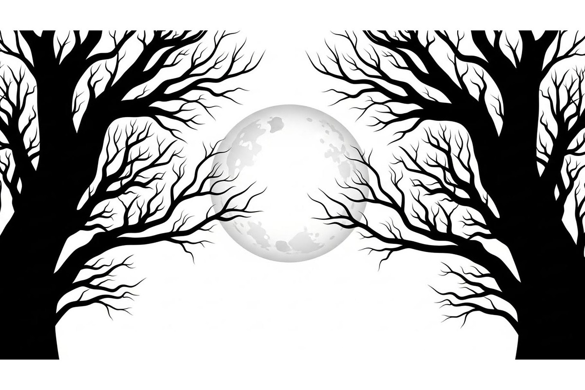 Dark Halloween Forest Design, a Graphic by BIPLOB EXPERT (Photo 8 of 13)