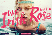 Script font Wild Irish Rose, a Script Font by Itsmesimon (Thumbnail 1 of 25)