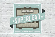 Vintage Amplifier Badges Set, a Branding & Logo Template by Bobboz Store (Thumbnail 3 of 4)