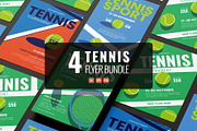 4 Tennis flyer template Bundle, a Flyer Template by Sandypramana (Thumbnail 1 of 3)