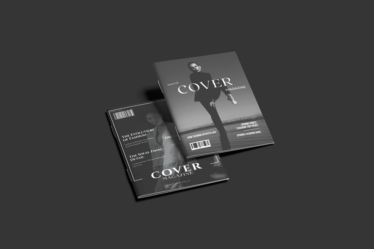 Magazine - A4 Brochure Cover Mockups, a Books & Magazine Mockup by Creative_A23 (Photo 3 of 4)