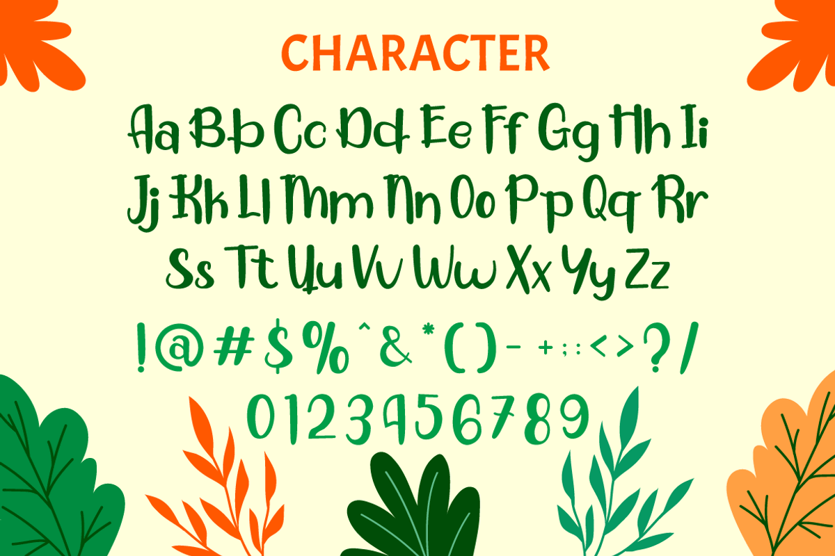 Green Ecosystem - Quirky Nature Font, a Font by PutraCetol Studio