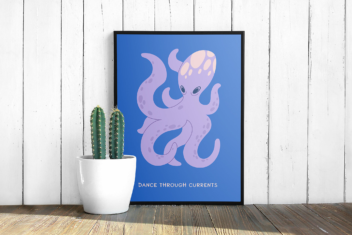Ocean Life | Graphic Collection, an Animal Illustration by katieromanoff_art (Photo 10 of 11)