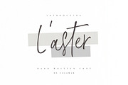 L'aster Font, a Script Font by Calamar Studio (Thumbnail 1 of 14)