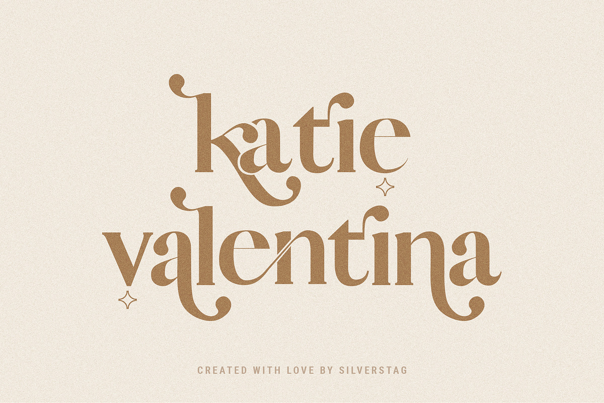 Vicky Christina Ligature Serif Font, a Serif Font by SilverStag Type Foundry (Photo 3 of 25)