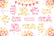 Unicorns Life. Watercolor collection, an Animal Illustration by UlitkaStudio (Thumbnail 17 of 29)