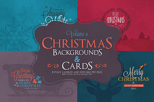 Christmas Background & Cards Vol.4