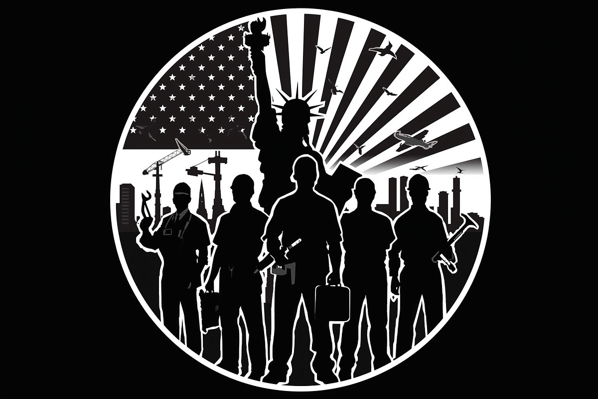 Worker Silhouette Vector Set, an Illustration by musafir_fashion (Photo 2 of 21)