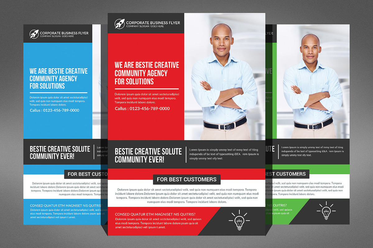 66 Corporates Flyers Bundle, a Flyer Template by Graphic Templates (Photo 28 of 67)