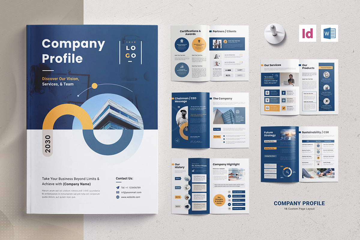 Company Profile | Corporate Brochure, a Brochure Template by Creativity-Design (Photo 1 of 6)