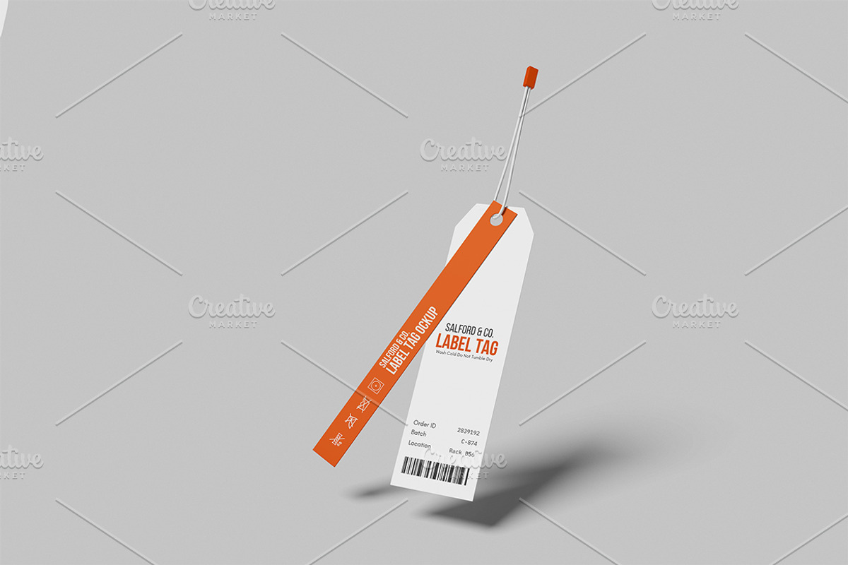 Clothing Label Tag Mockup, a Merchandise Mockup by Gatamotion (Photo 5 of 5)