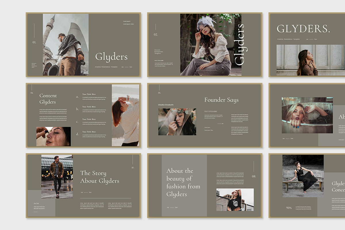 Glyders Presentation Template, a Presentation Template by Analogous Temp (Photo 2 of 5)