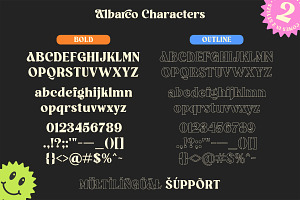 Albarco Bold Serif Font