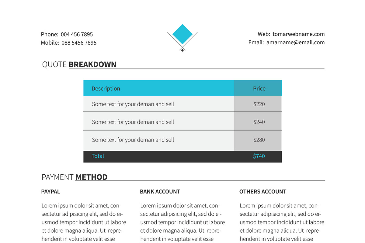 Project Proposal Template, a Brochure Template by DesignGhar (Photo 9 of 13)