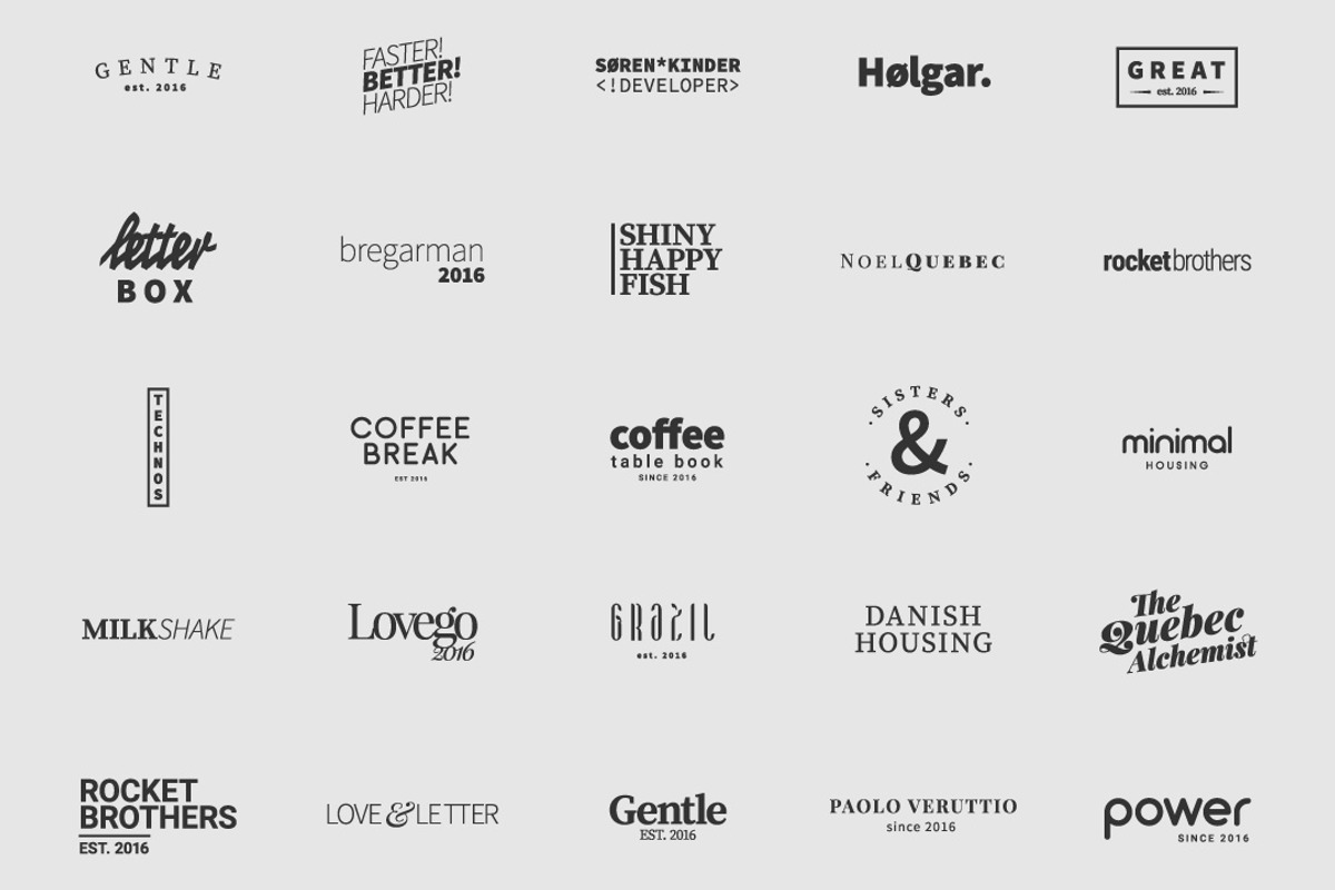 25 Minimal Logos, a Branding & Logo Template by Nuzzo (Photo 2 of 3)