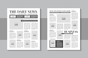 Classic daily news journal layout, a Magazine Template by Pavel_design (Thumbnail 1 of 2)