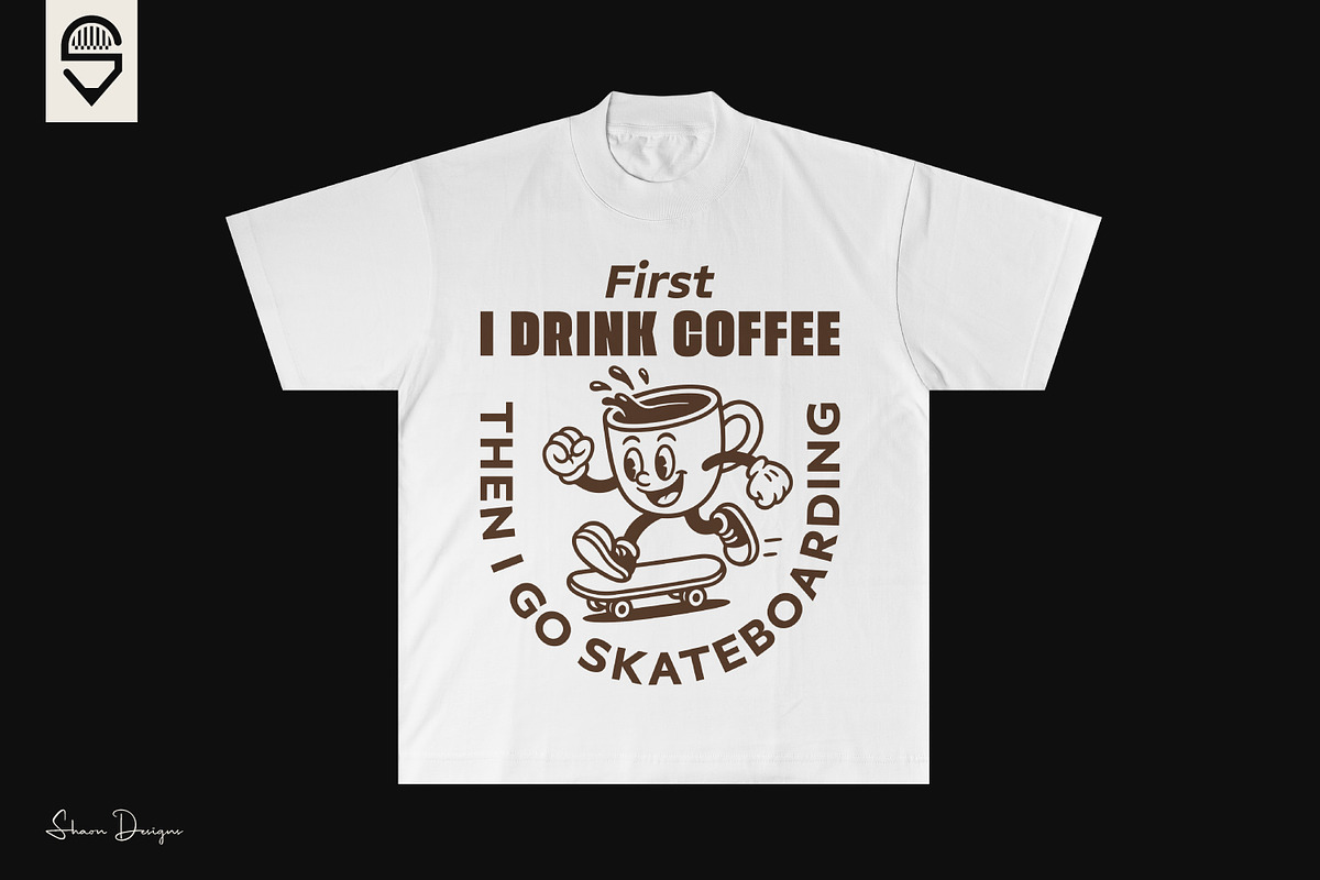 Retro Coffee Cup Character, a Graphic by shaondesigns (Photo 3 of 4)