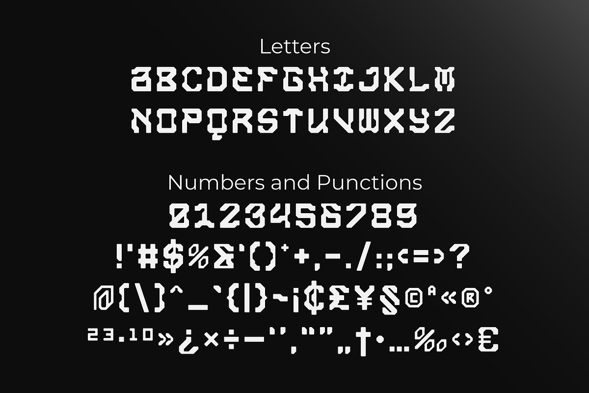 Inveron - Futuristic Font, a Sans Serif Font by Hakara Type (Photo 9 of 10)