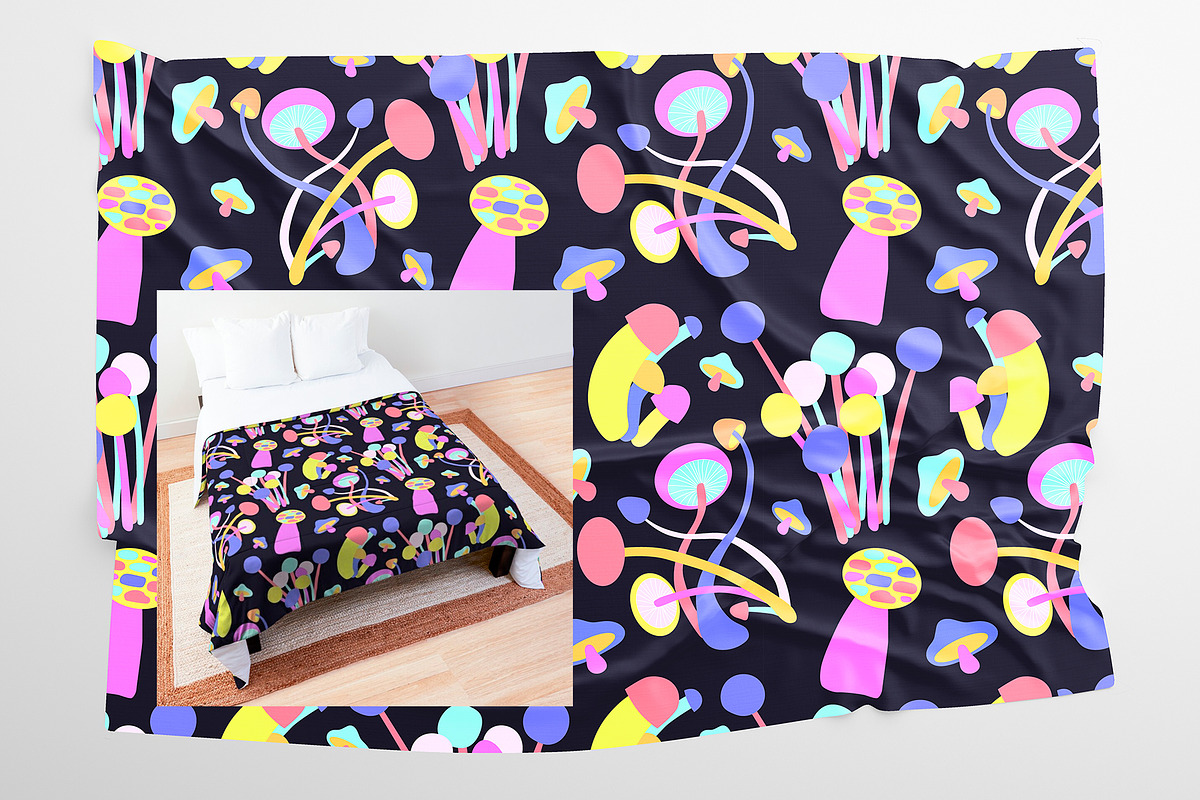 MUSHROOMS. Vector Set for your work., a Food Illustration by palllna (Photo 4 of 5)