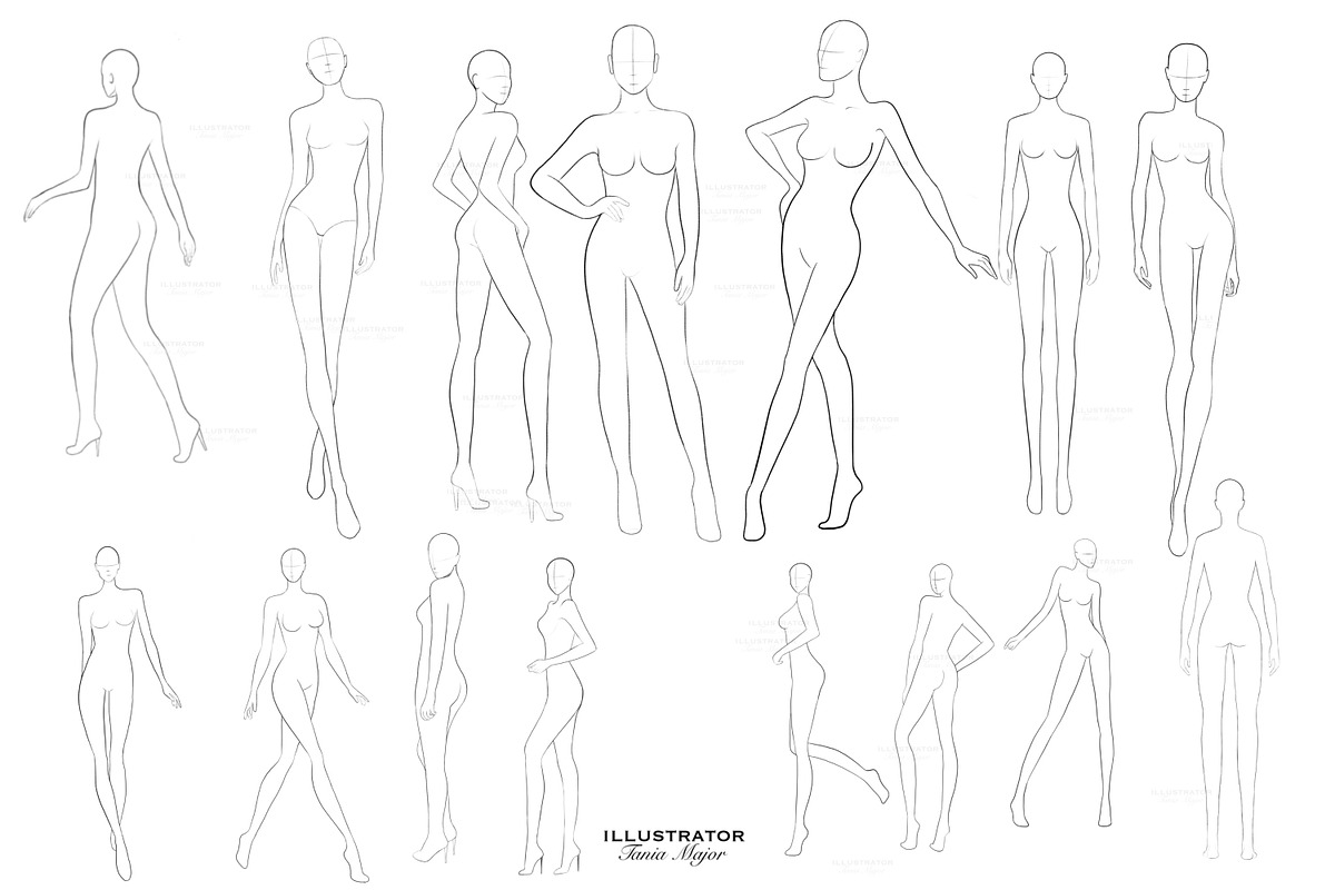 Coloring pages Fashion Figures, an Illustration by MajorArtTm (Photo 2 of 3)