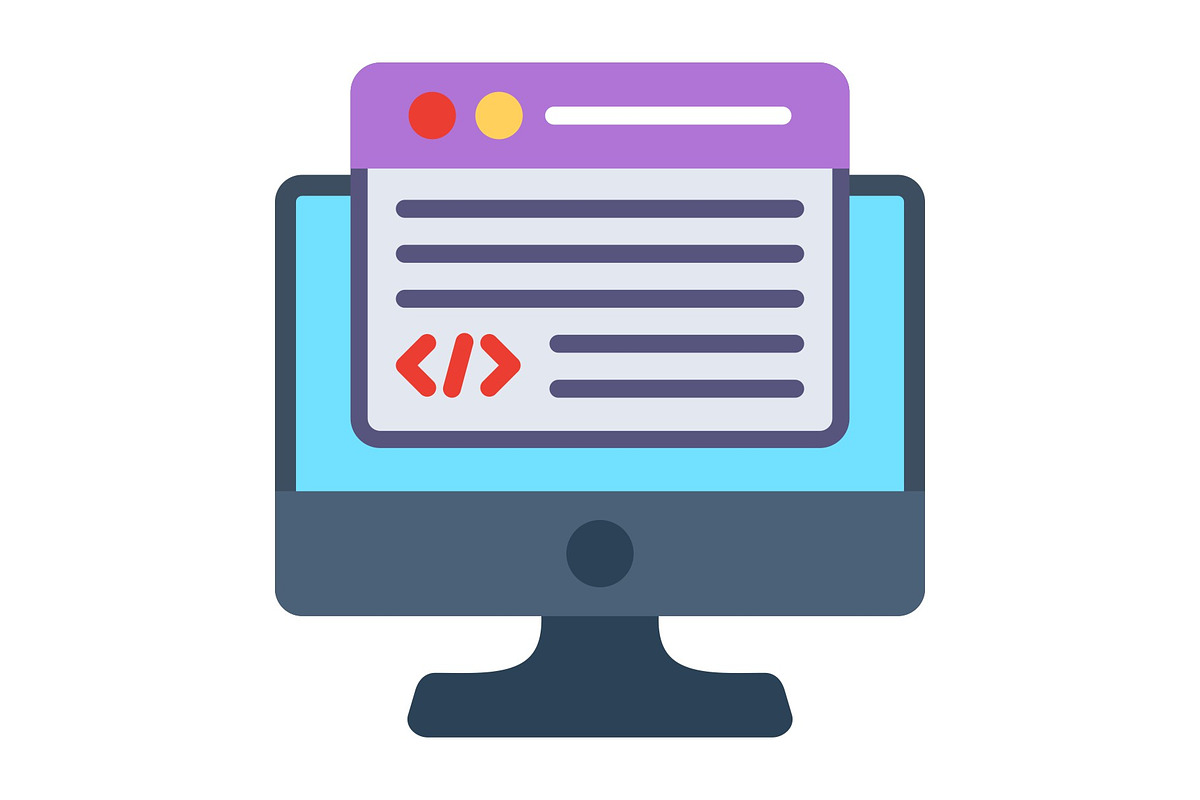 Programming Flat Icon, a Duotone Icon by Pexelpy (Photo 1 of 2)