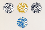 Organic shapes set seamless patterns, a Pattern Graphic by Getalo Viktoriia (Thumbnail 8 of 10)