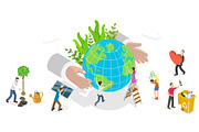 Environmental conservation Set 01, a Person Illustration by AndriiStore (Thumbnail 9 of 11)
