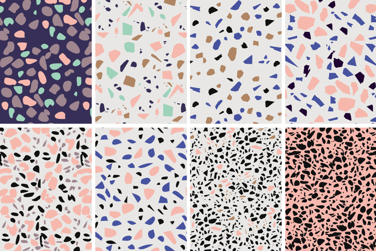 Terrazzo Seamless Patterns, a Pattern Graphic by Pulpixel Design (Photo 10 of 14)