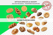 Artisan Breads & Bakery - PNG BUNDLE, an Object Graphic by Nurlan's shop (Thumbnail 1 of 4)